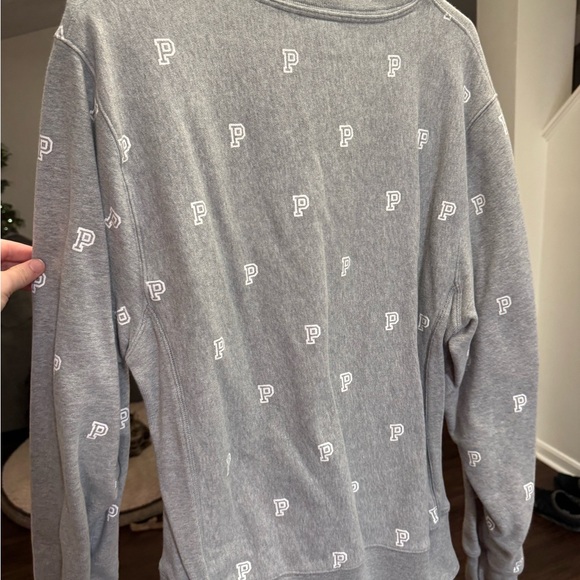 Victoria's Secret Gray P-Pattern Sweatshirt - Picture 2 of 3